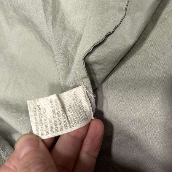 NWT Forever That Girl Sage Green Ruched Puff Sleeve Babydoll Mini Dress Medium - Picture 13 of 13